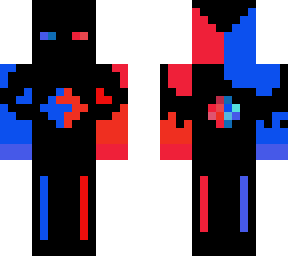 red and blue