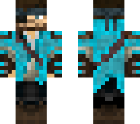 cyan tattered snake