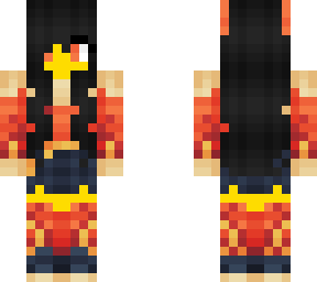 female - fire style dress outfit