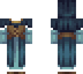 renaissance dress and cowl ob 1.1 blue