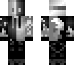 black and white split mask