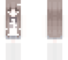 brown hair girl paw shirt bow