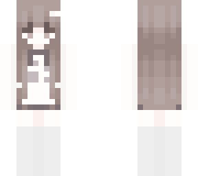 brown hair girl paw shirt bow