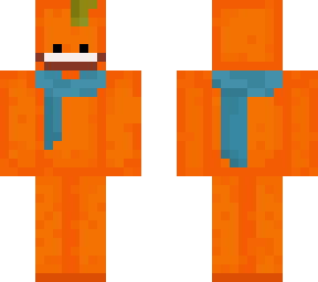 orange with a scarf