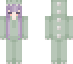 purple hair dino