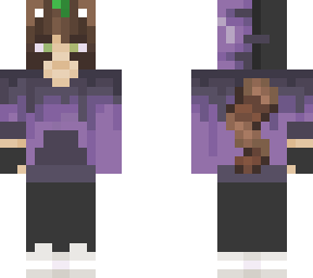 purple tanuki w/ tail
