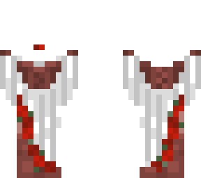 white and red