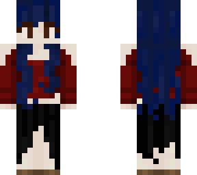gothic witch blue hair