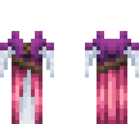 medieval witch dress ob 1.3 purple and pink