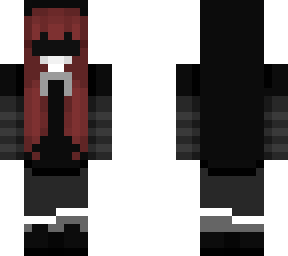 red and black girl