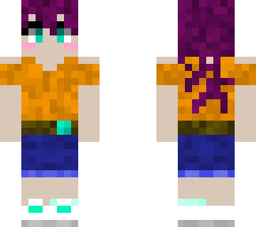 purple hair girl