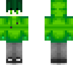 green boy hoodie skin