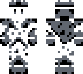 white and black