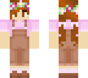 pink flower girl