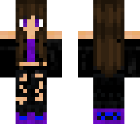 purple/blue/black girl