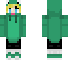 blond male frog hoodie skin