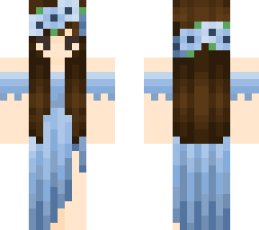 blue dress