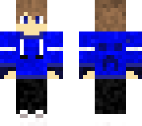 blue hood boy