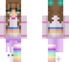 brown haired girl skin.