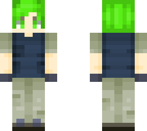 ketsume bodywarmer, cargo trousers (plains biome themed)