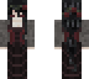 black hair medieval girl