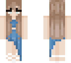 blue dress