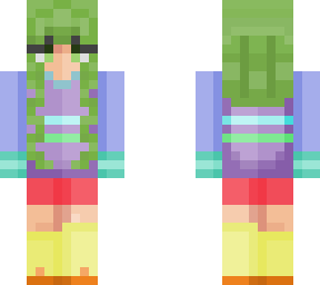 green haired-girl