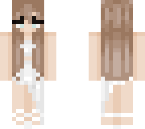 grey/white dress