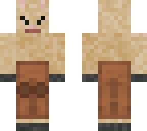 lama with leather leggings