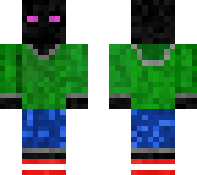 ender skin with clothes