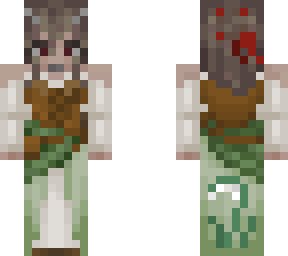 medieval dress with flower