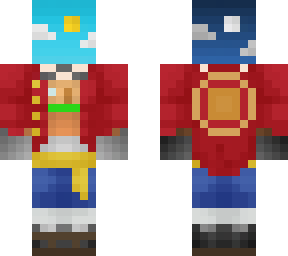 og chunk skin with luffy clothing