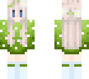 - green flower girl -
