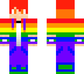 rainbow eystreem with pride month clothes day 3 skin