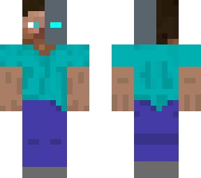 half steve and half cyborg