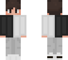 black and white crewneck