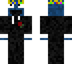 cookie monster but with techno's crown