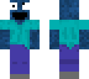 cookiemonster wearing clothes