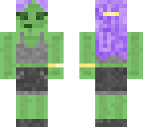 slime girl long hair