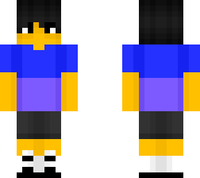male - blue n purple shirt - shorts