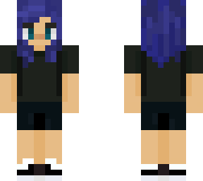 blue hair