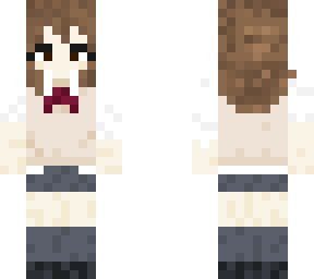 brunette karasuno highschool uniform