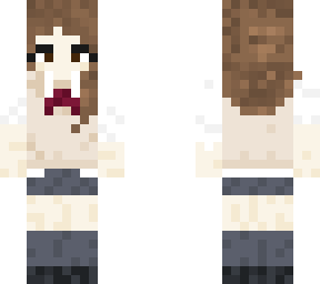 brunette karasuno highschool uniform