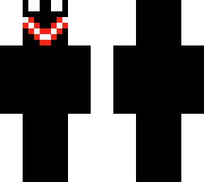 fully black with scary face