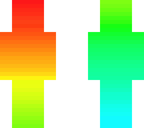 rainbow gradient skin