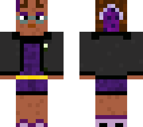 nicess purple dress. with nails