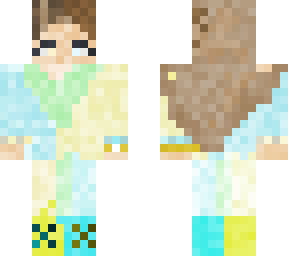 blue and yellow girl