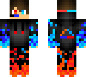 blue red