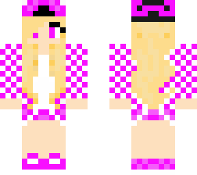 chica rubia rosadita