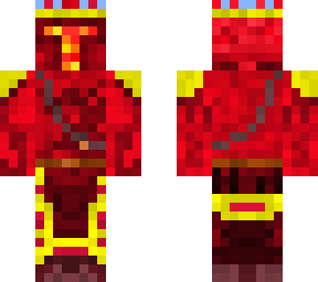 fire king with a crown diamond